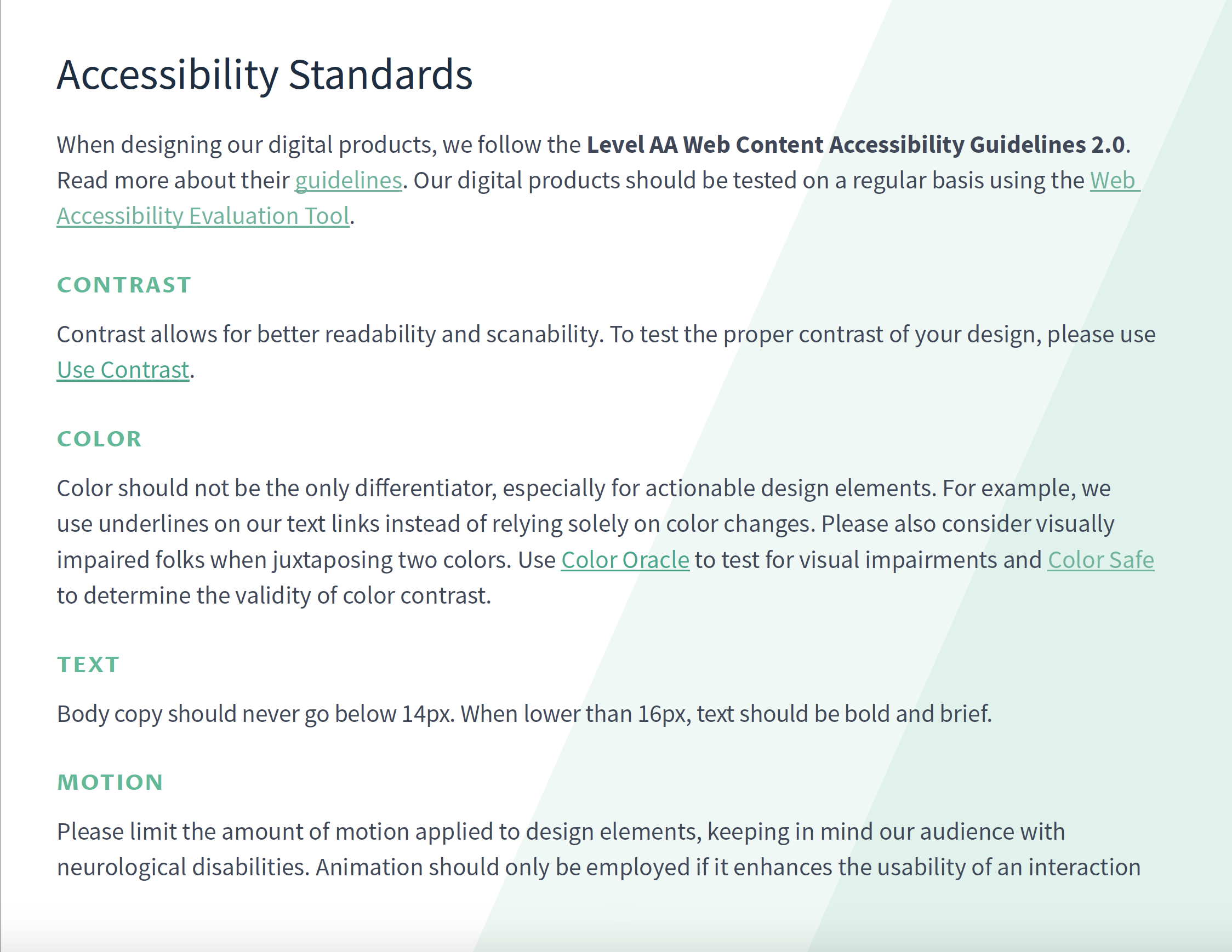 Merit America's Brand Accessibility Standards